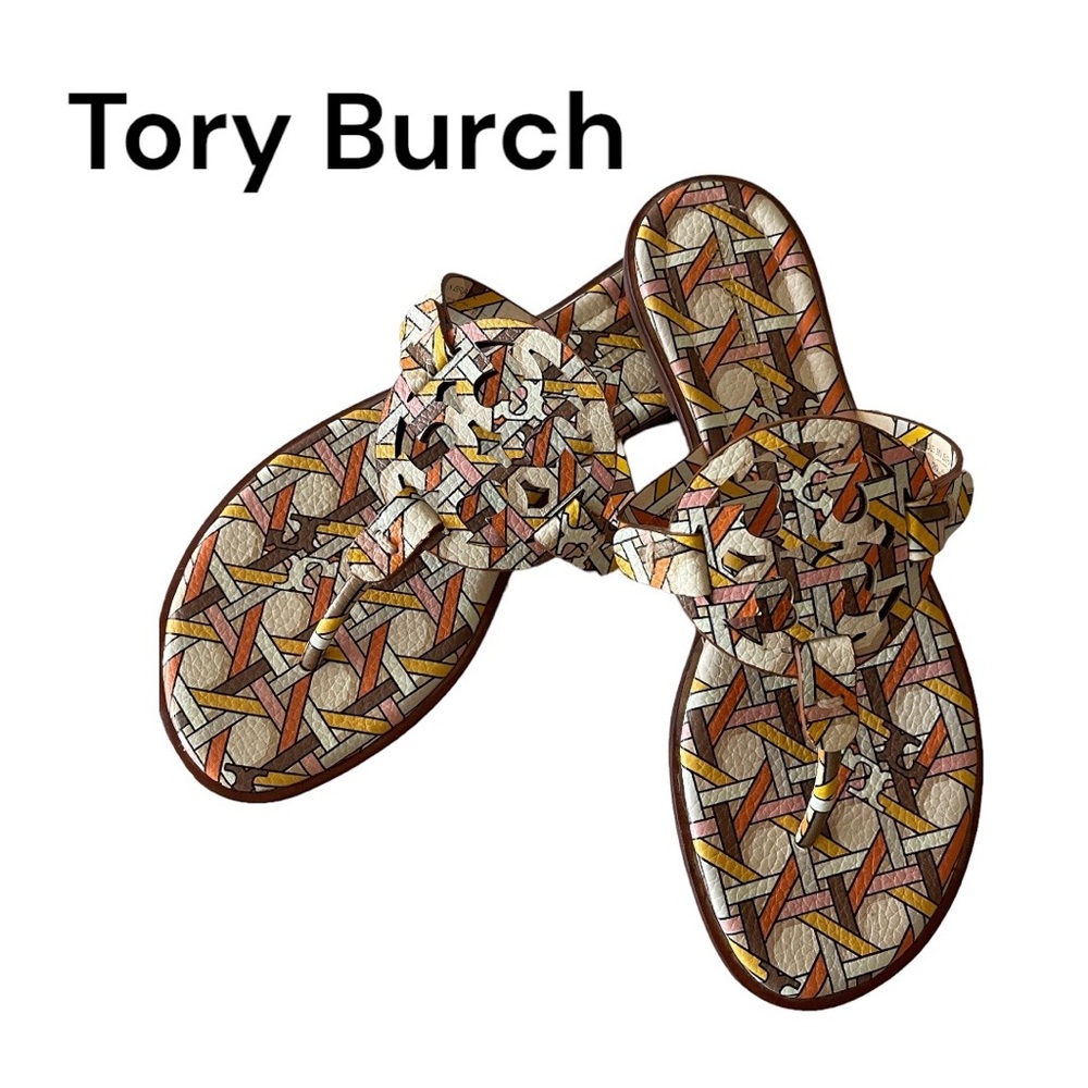 Tory Burch Multi-Colored Miller Sandals-sz-7.5
